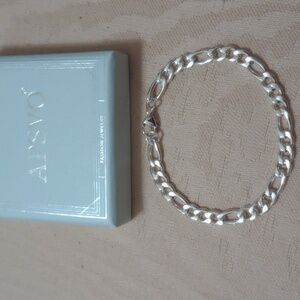 NWT APSVO 925 Sterling Silver Chain Bracelet. Unisex
